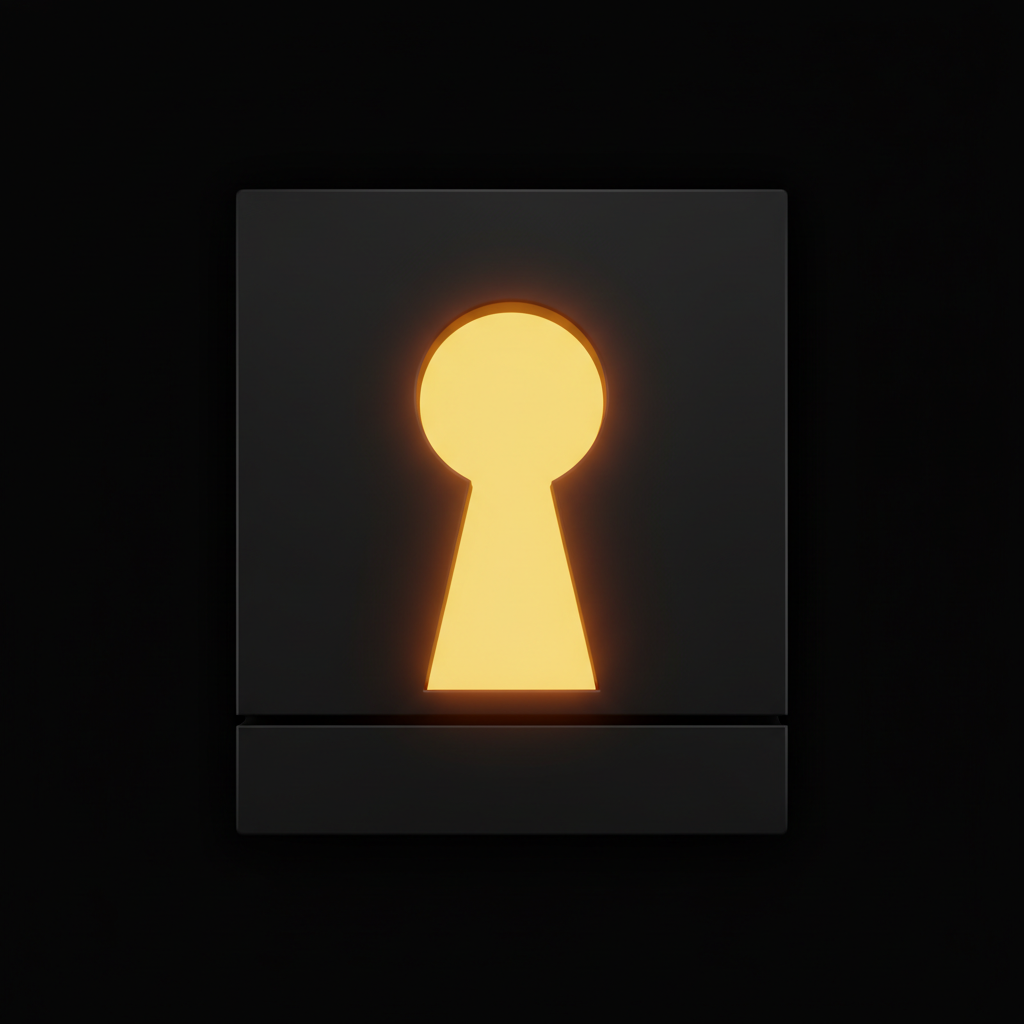Option.Black keyhole — gateway, gated access