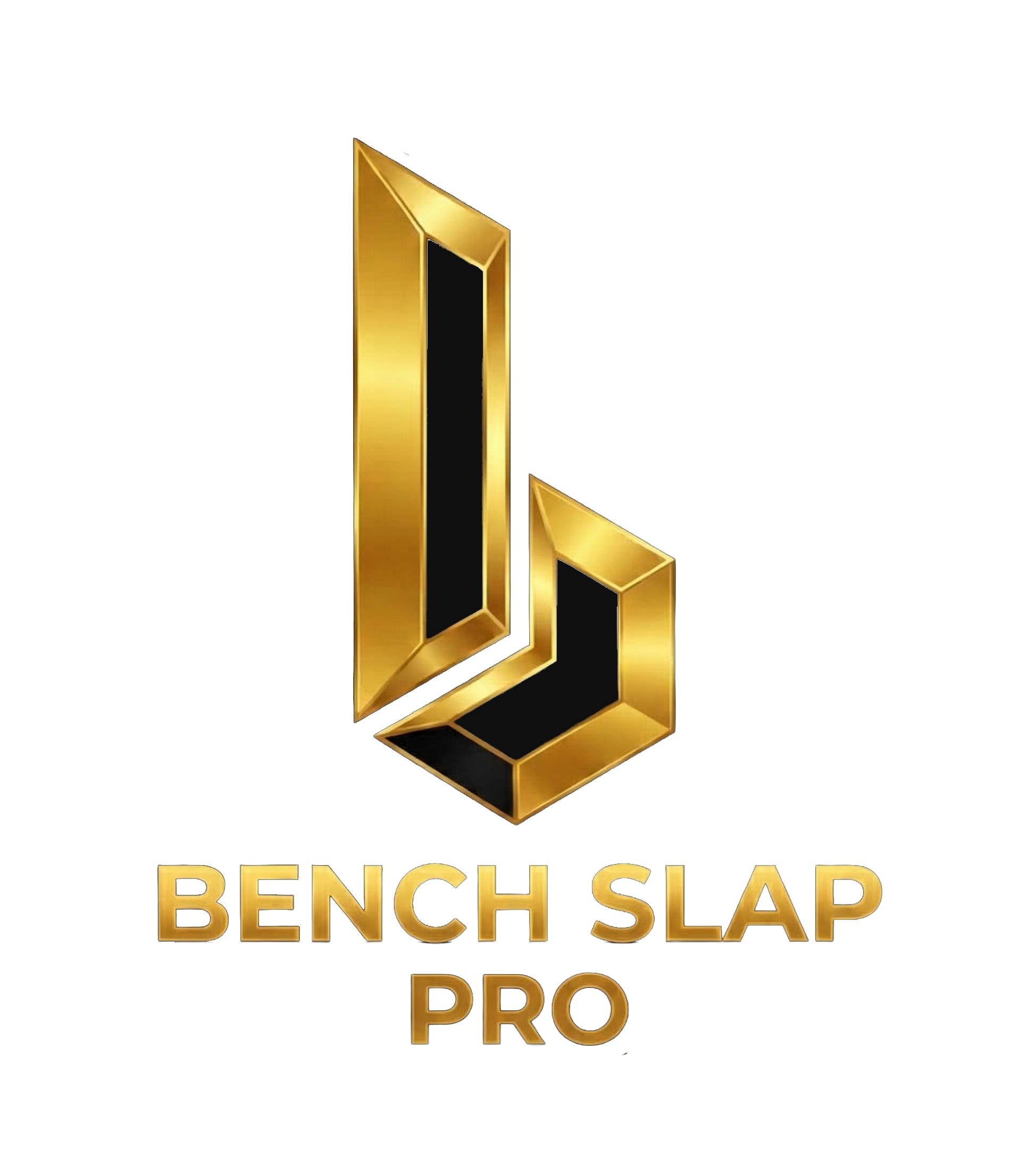 Bench Slap PRO — gold letterform